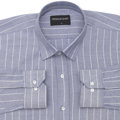 Lavender Pinstripe Oxford Shirt