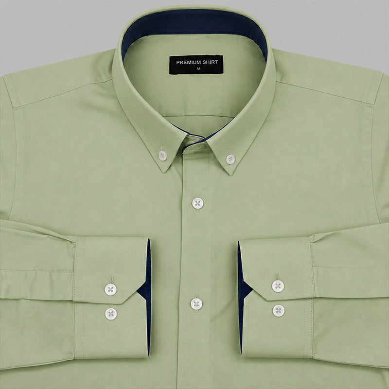 Pista Satin Contrast Collar Shirt for Men