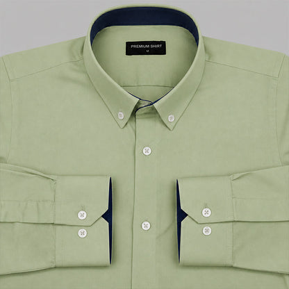 Pista Satin Contrast Collar Shirt for Men