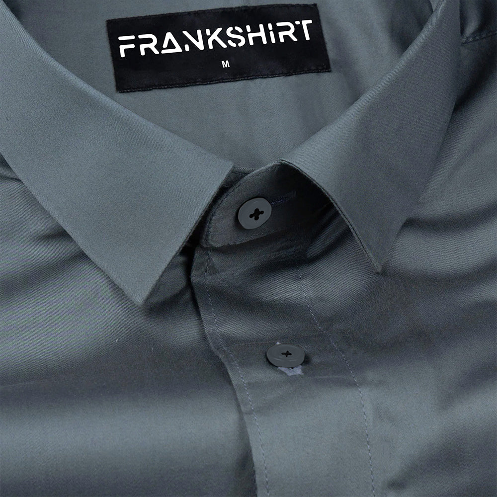 300GSM Teal Premium Satin Shirt for Men