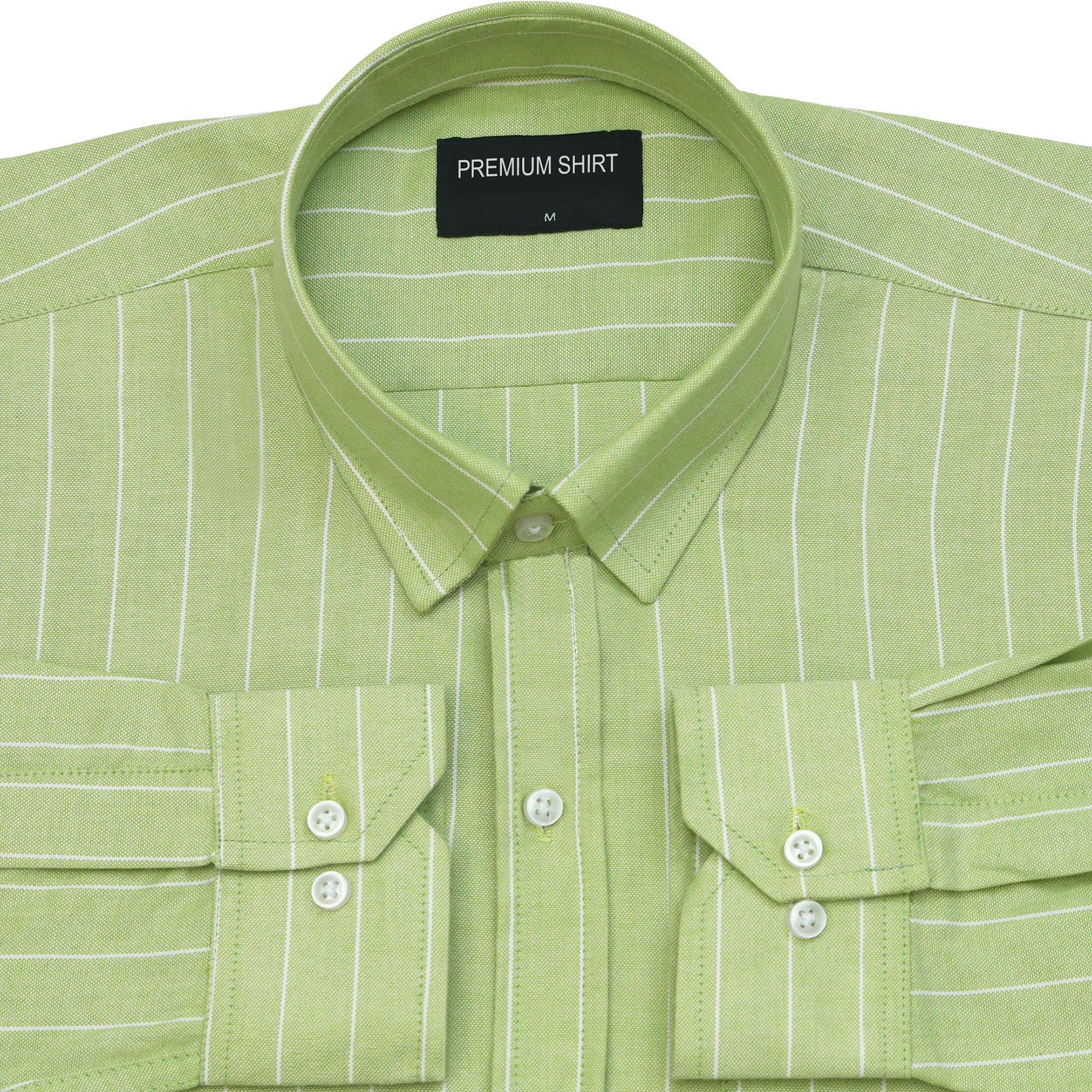 Pistachio Pinstripe Oxford Shirt