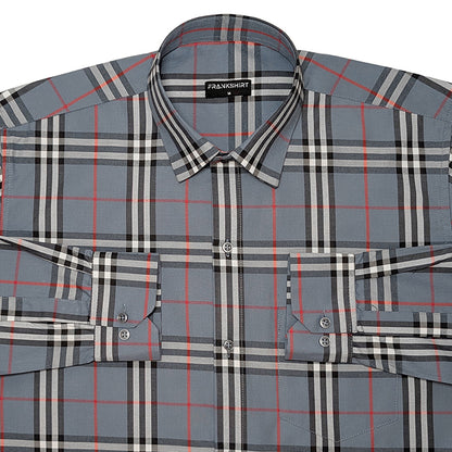 Denim Tartan Check Cotton Shirt For Men