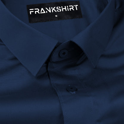 300GSM Royal Blue Premium Satin Shirt for Men