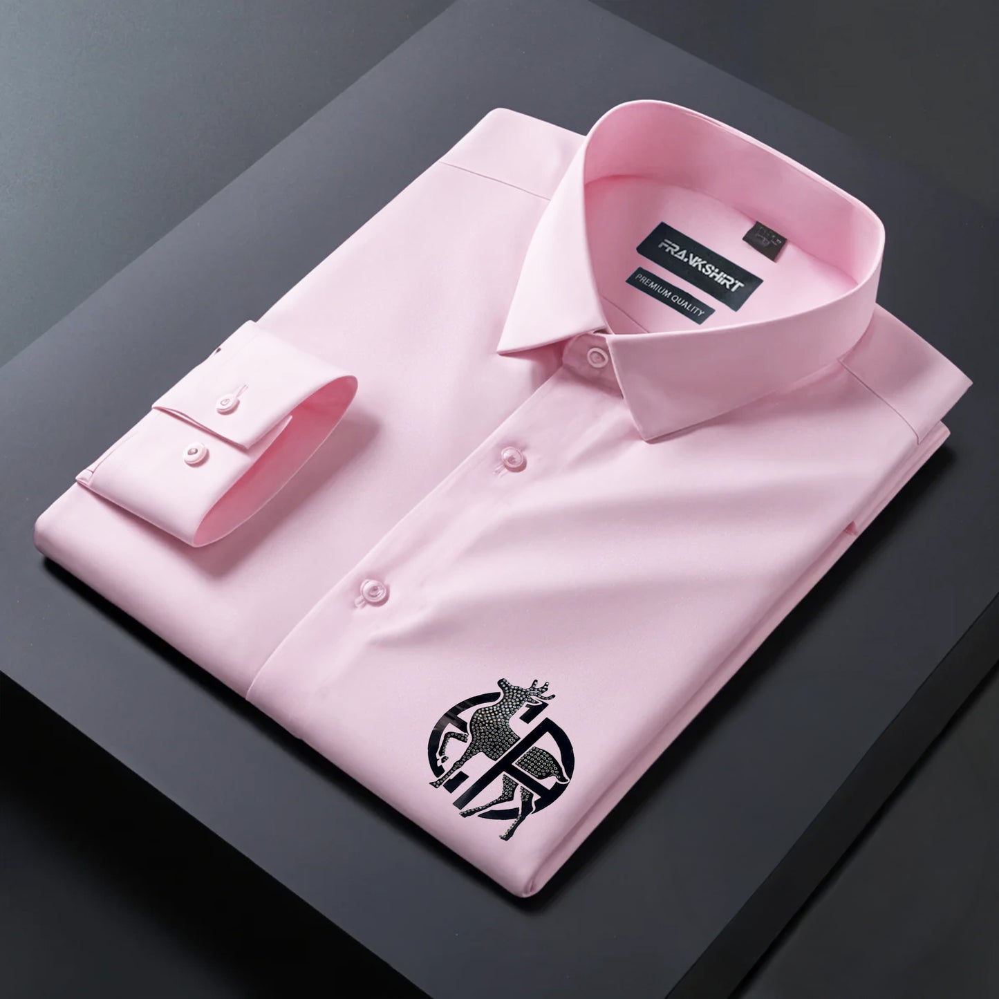 Dear Designer Premium Cotton Without Pocket Solid Shirt for Man (Pink)