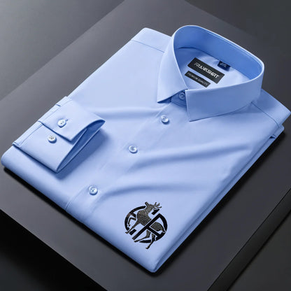 Dear Designer Premium Cotton Without Pocket Solid Shirt for Man (Sky Blue)