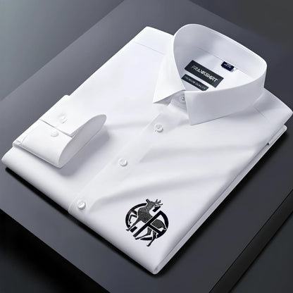 Dear Designer Premium Cotton Without Pocket Solid Shirt for Man (White)