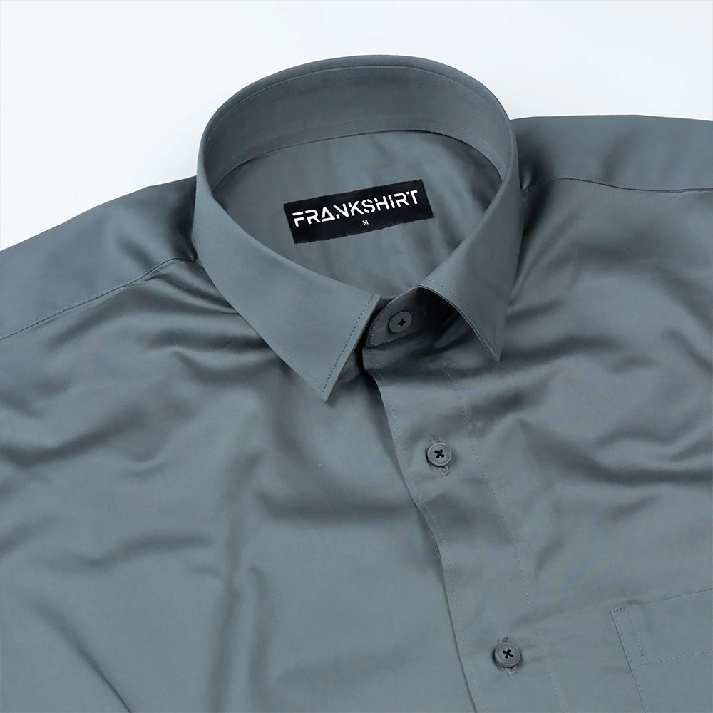 300GSM Teal Premium Satin Shirt for Men