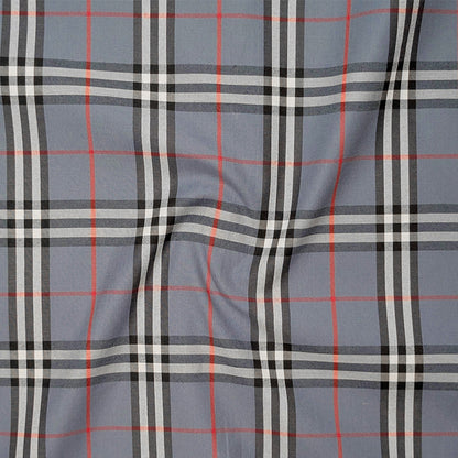 Denim Tartan Check Cotton Shirt For Men