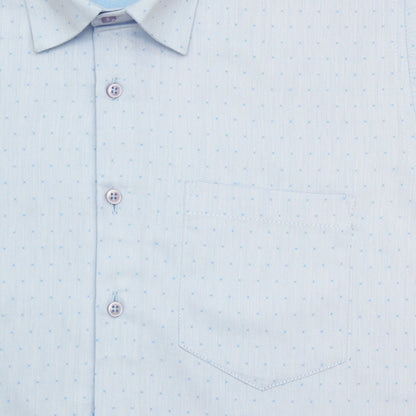 Glaciar Blue Party Wear Shirt for Men
