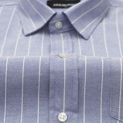 Lavender Pinstripe Oxford Shirt
