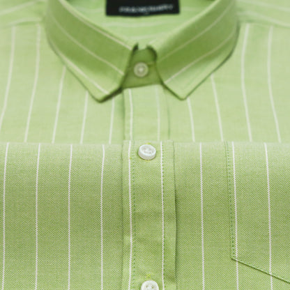Pistachio Pinstripe Oxford Shirt