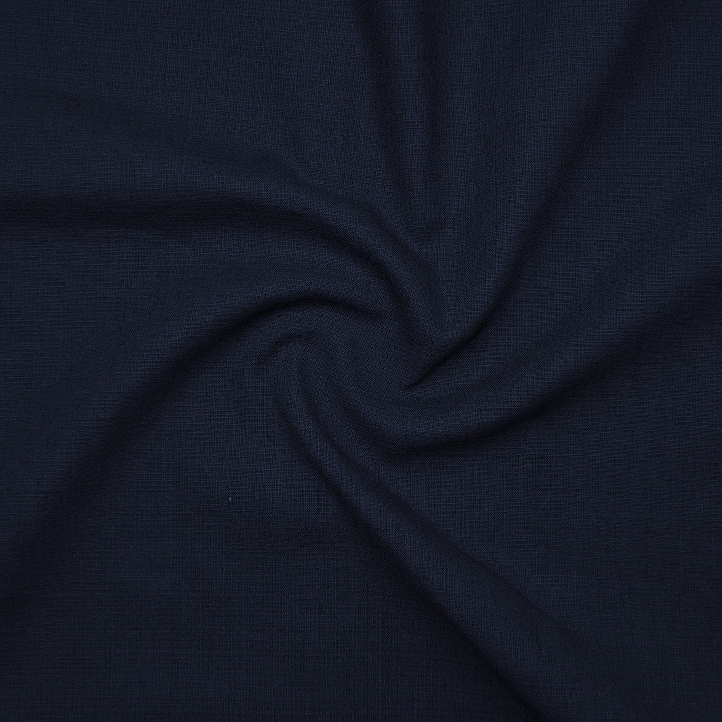 Dark Blue Textured Linen Shirt For Men