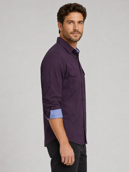 Cargo Style Wine Shirt