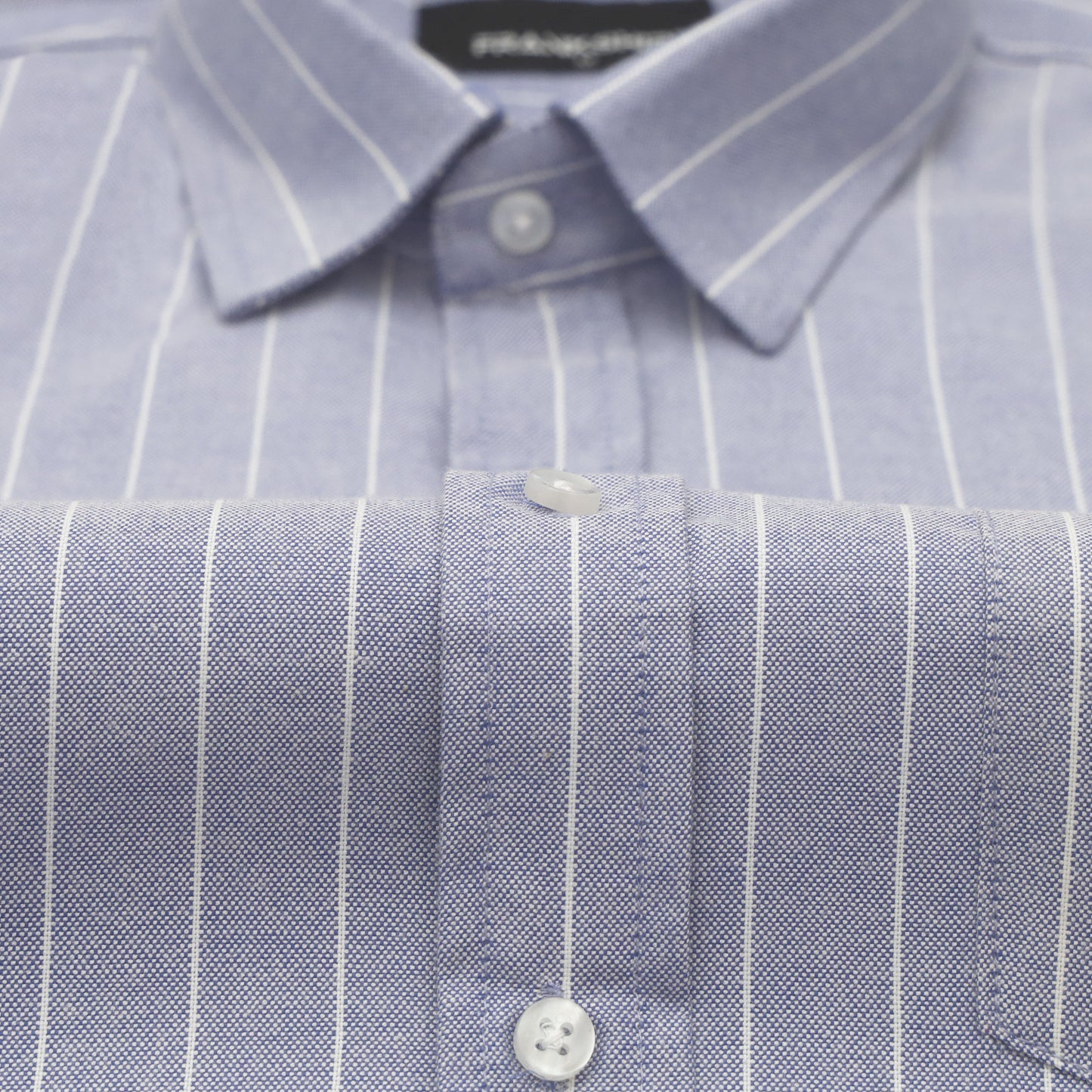 Periwinkle Pinstripe Oxford Shirt