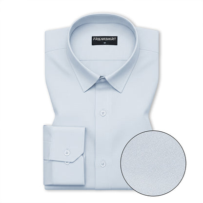 Ice Blue Oxford Cotton Shirt For Men