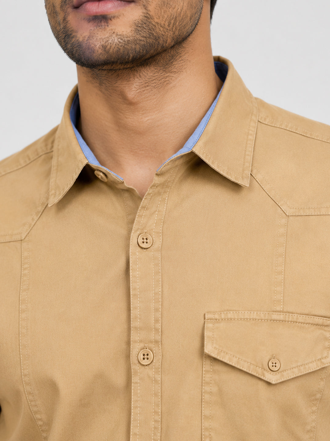 Cargo Style Cream Shirt