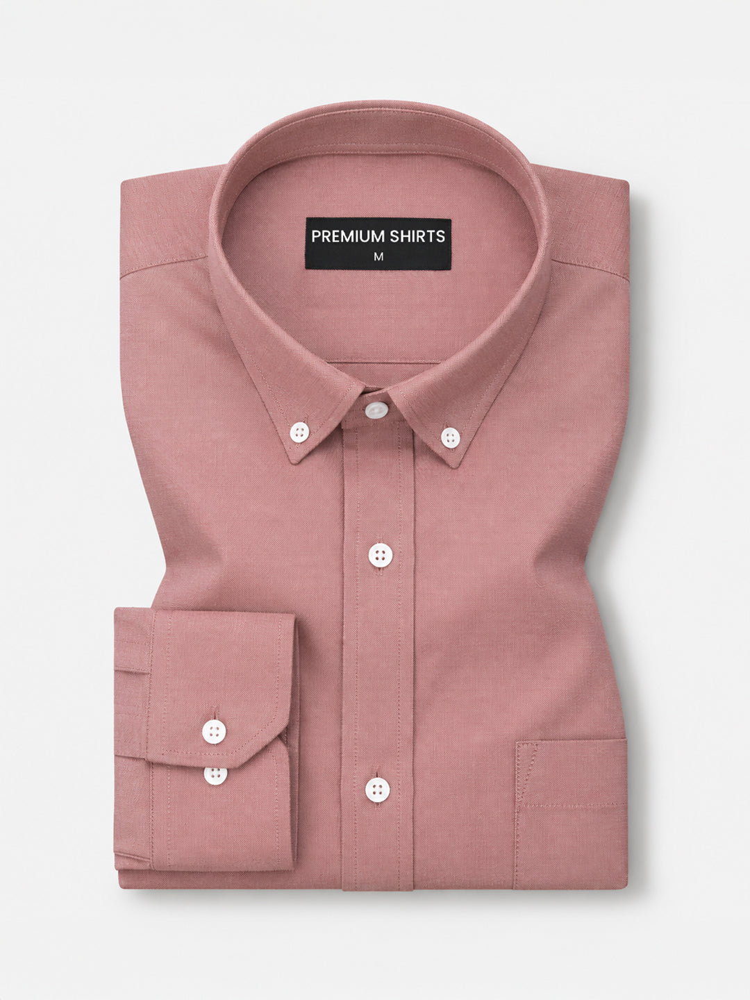 New Maroon Oxford Cotton Shirt For Men