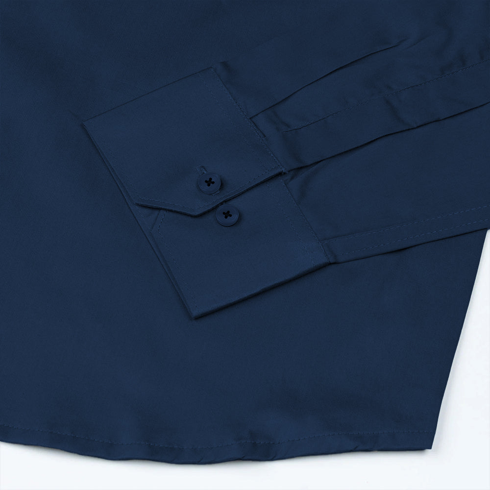 300GSM Royal Blue Premium Satin Shirt for Men