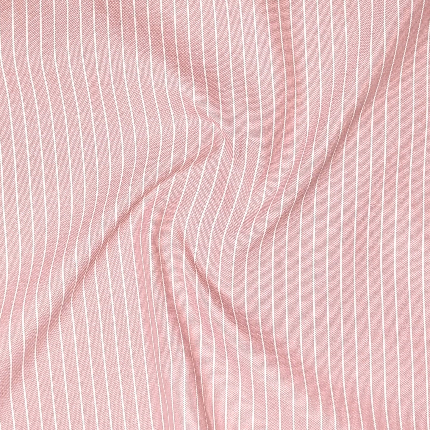 Peach Pinstripe Oxford Shirt For Men