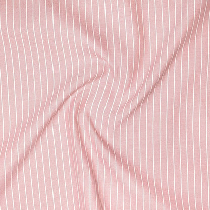 Peach Pinstripe Oxford Shirt For Men