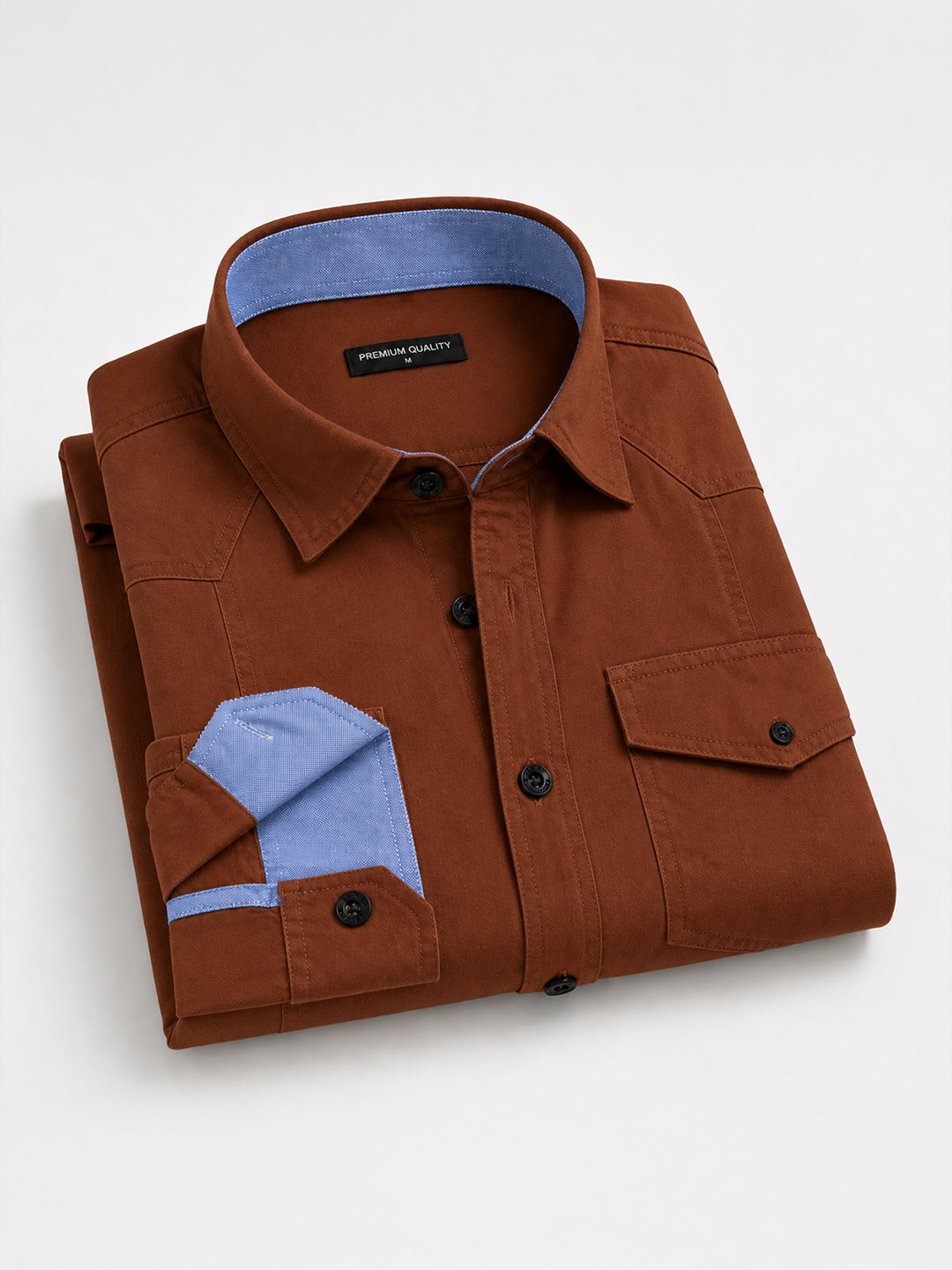 Pack Of 2 Cargo Style Brown & Khaki Shirt
