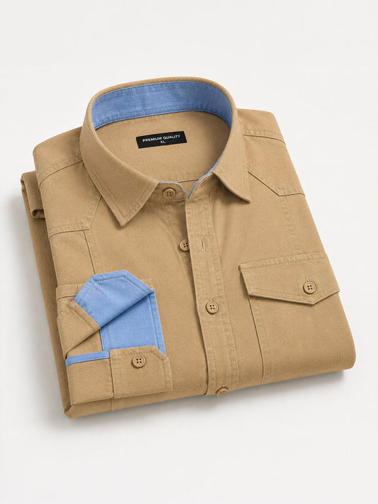 Cargo Style Cream Shirt