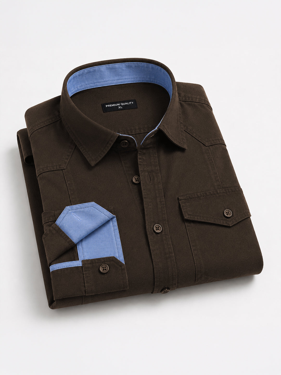 Pack Of 2 Cargo Style Beige & Dark Brown Shirt
