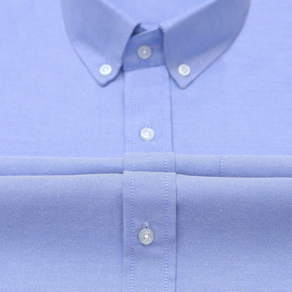 Pack of 2 Oxford Cotton Shirt For Men (White & Denim Blue)