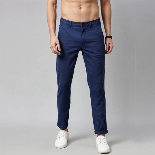 Frankshop Exclusive Casual Pant for Men (Navy Blue)