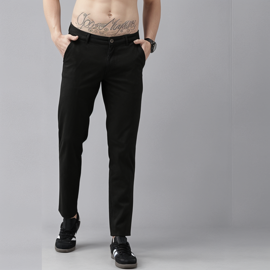 Frankshop  Exclusive Casual Pants for Men Black Color  (Black)