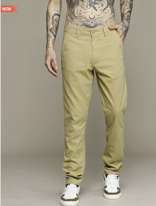 Frankshop Exclusive Casual Trouser for Men (Beige)