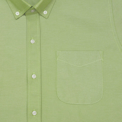 Green Oxford Cotton Shirt For Man