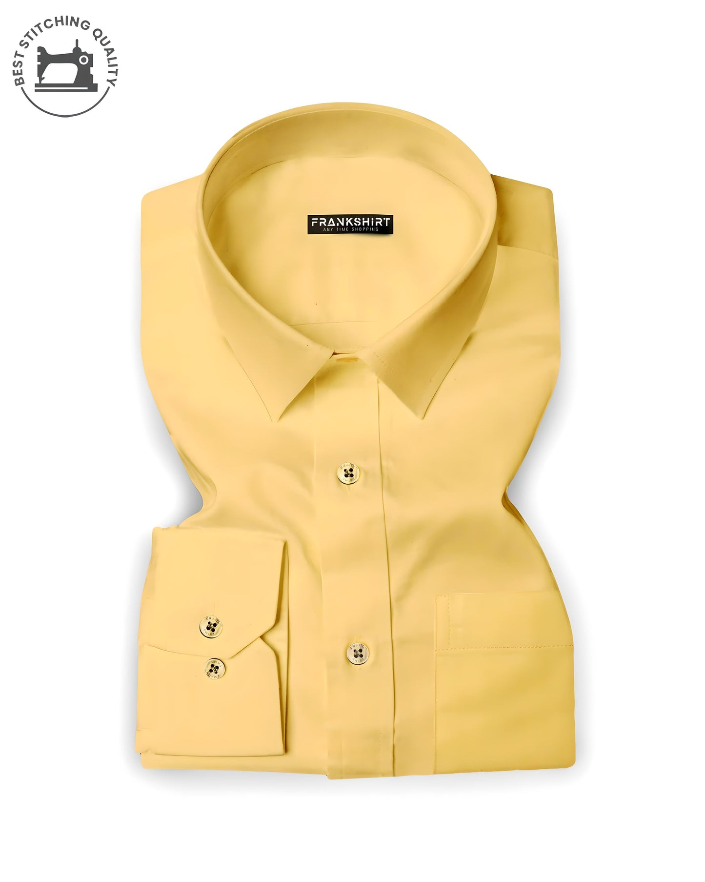 Premium Yellow I Formal Shirt I Regular Fit I  Cotton Shirt