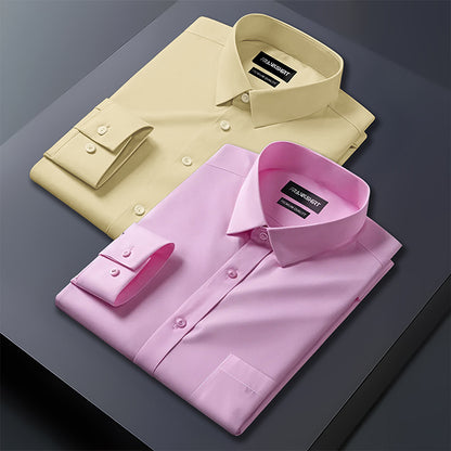 Pack of 2 Premium Cotton Shirt for Man (Lemon And Light Pink)