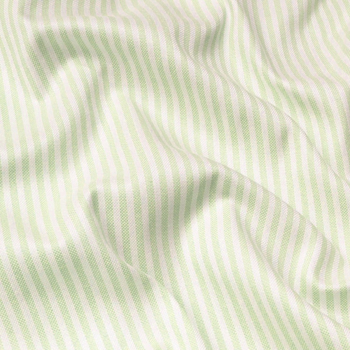 Mint Green Oxford Cotton Stripe Shirt For Man
