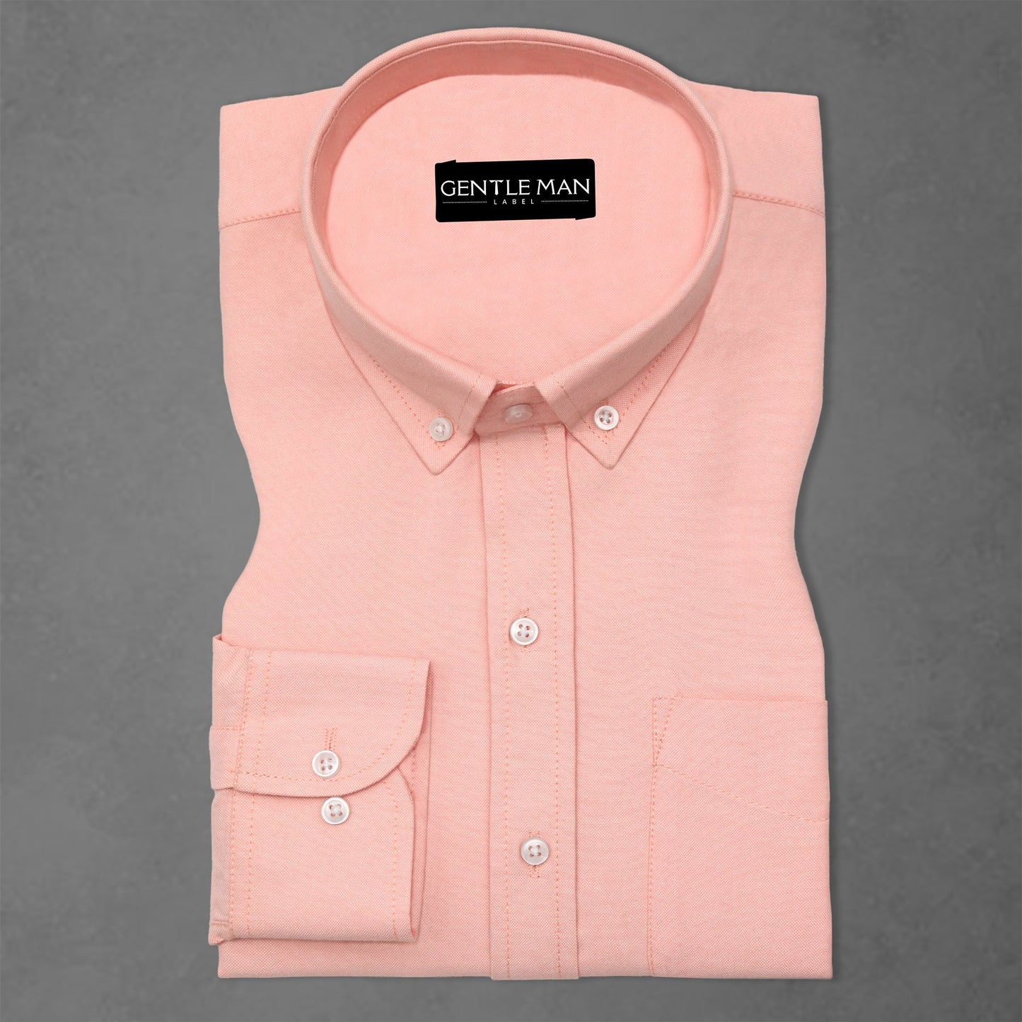 Pack of 2 Sky Blue & Peach Oxford Cotton Shirts Bundle For Men