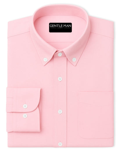 Pink Oxfords Cotton Shirt For Men