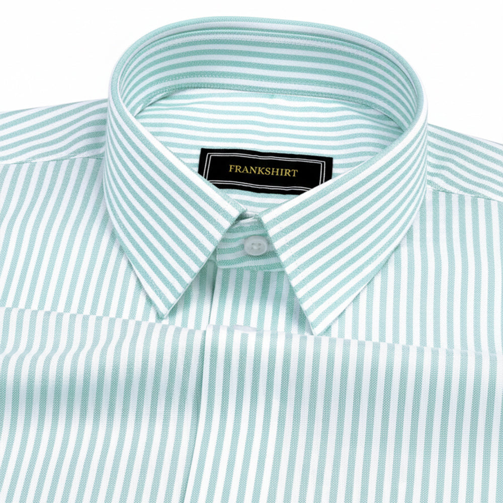 Pista Stripe Down Button Oxford Cotton Shirt (FS044)