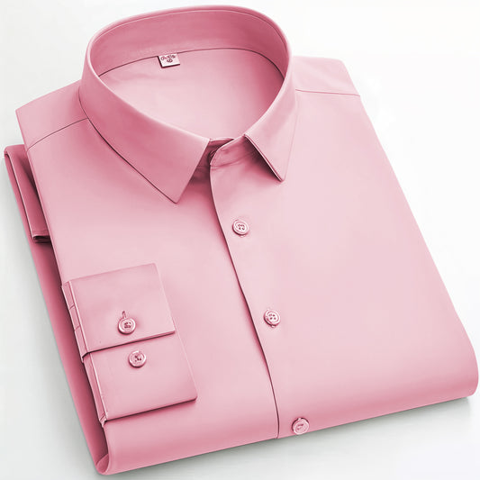 Cotton Blend Solid Shirts (Rose Gold)