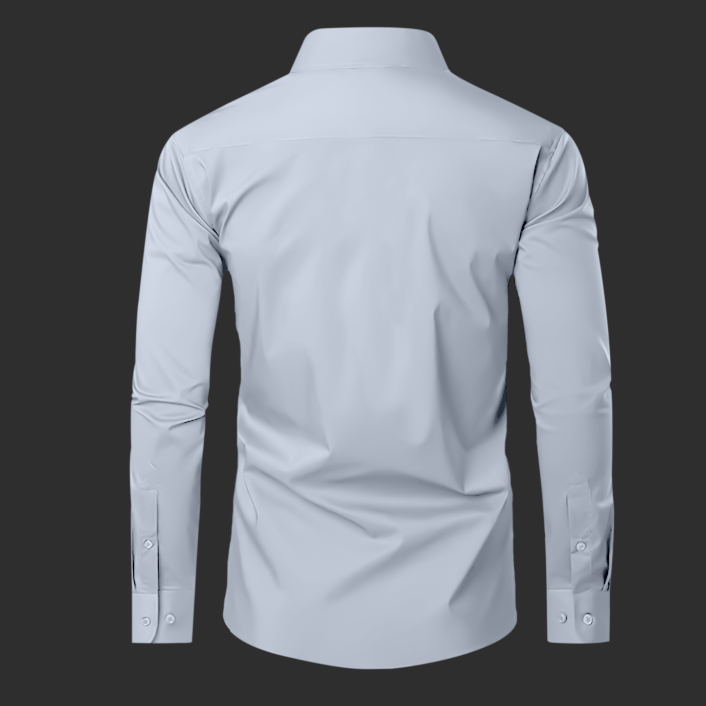 Bird Designer Premium Cotton Without Pocket Solid Shirt for Man (Silver)