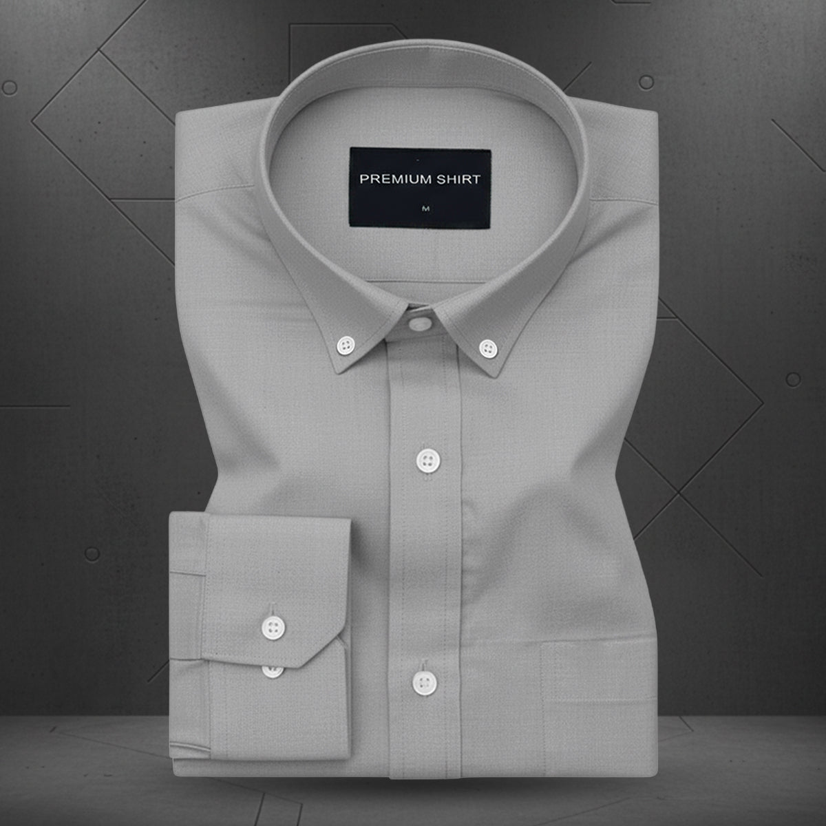 Pack of 2 Oxford Cotton Shirt For Men (Silver & Peach)