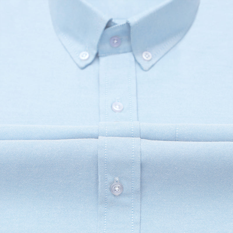 New Sky Blue Oxford Cotton Shirt For Men