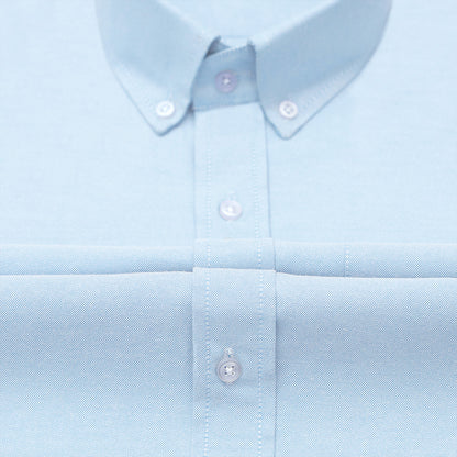 New Sky Blue Oxford Cotton Shirt For Men