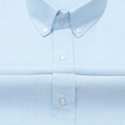 Pack of 2 Oxford Cotton Shirt For Men (Sky Blue & Cream)