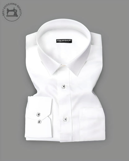 Premium Pearl White I Formal Shirt I Cotton Shirt (FS002)