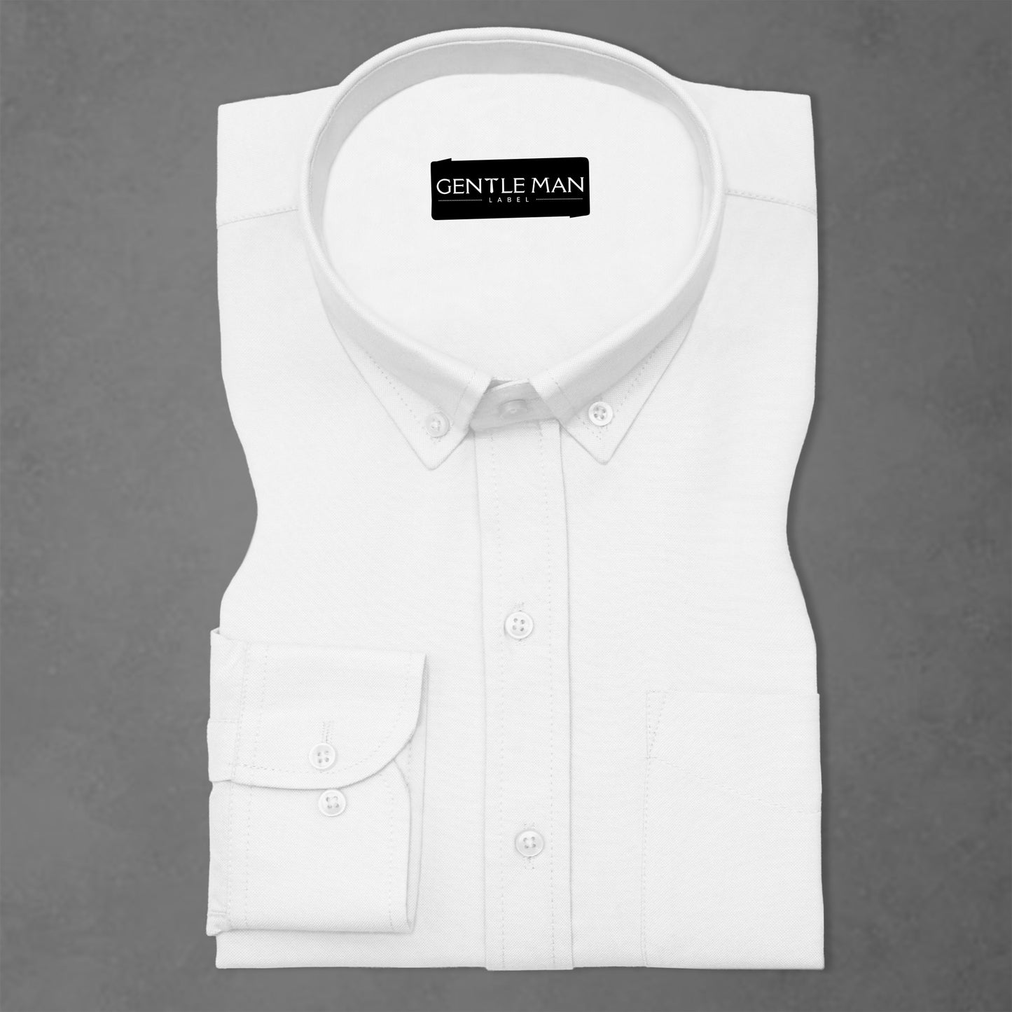 Pack of 2 Denim Blue & White Oxford Cotton Shirts Bundle For Men