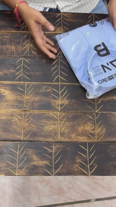 New Denim Blue Oxford Cotton Shirt For Men