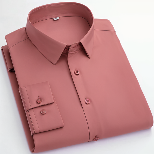 New Cotton Blend Solid Shirts (Solid PInk)