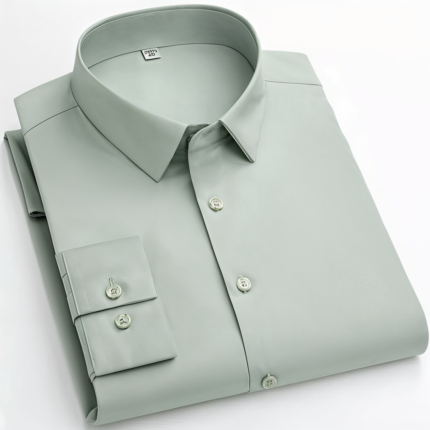 Plain Cotton Blend Solid Shirts (Pista)