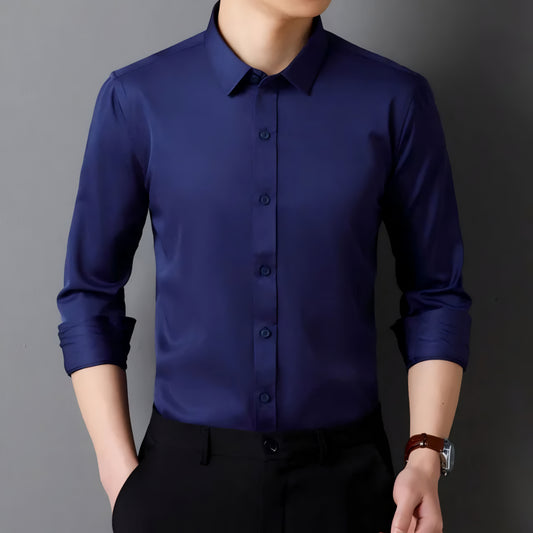 Navy Blue Plain I Causal Shirt I Regular Fit I 100% Cotton Shirt